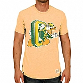 Oregon Ducks Original Retro Brand Vintage Donald O Tri-Blend WEM T-Shirt - Heather Gold,baseball caps,new era cap wholesale,wholesale hats